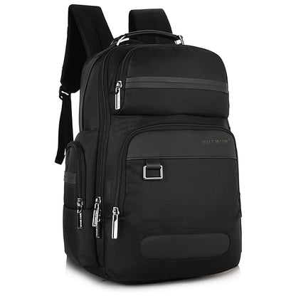 Half Moon Orion Business Backpack for Man 30L Heavy Duty Premium Laptop Backpack 1680D Polyester 15.6-inch Padded Laptop Bag Water/Scratch-resistant Multiple Pockets with 1 Year Warranty