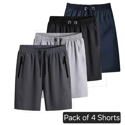 Combo of 4 Men's Stretchable Cotton Shorts| Comfortable Everyday Wear